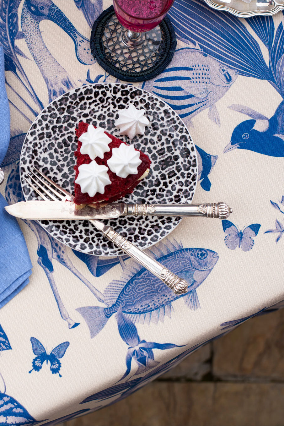 Blue Eyes Blue - Tablecloth